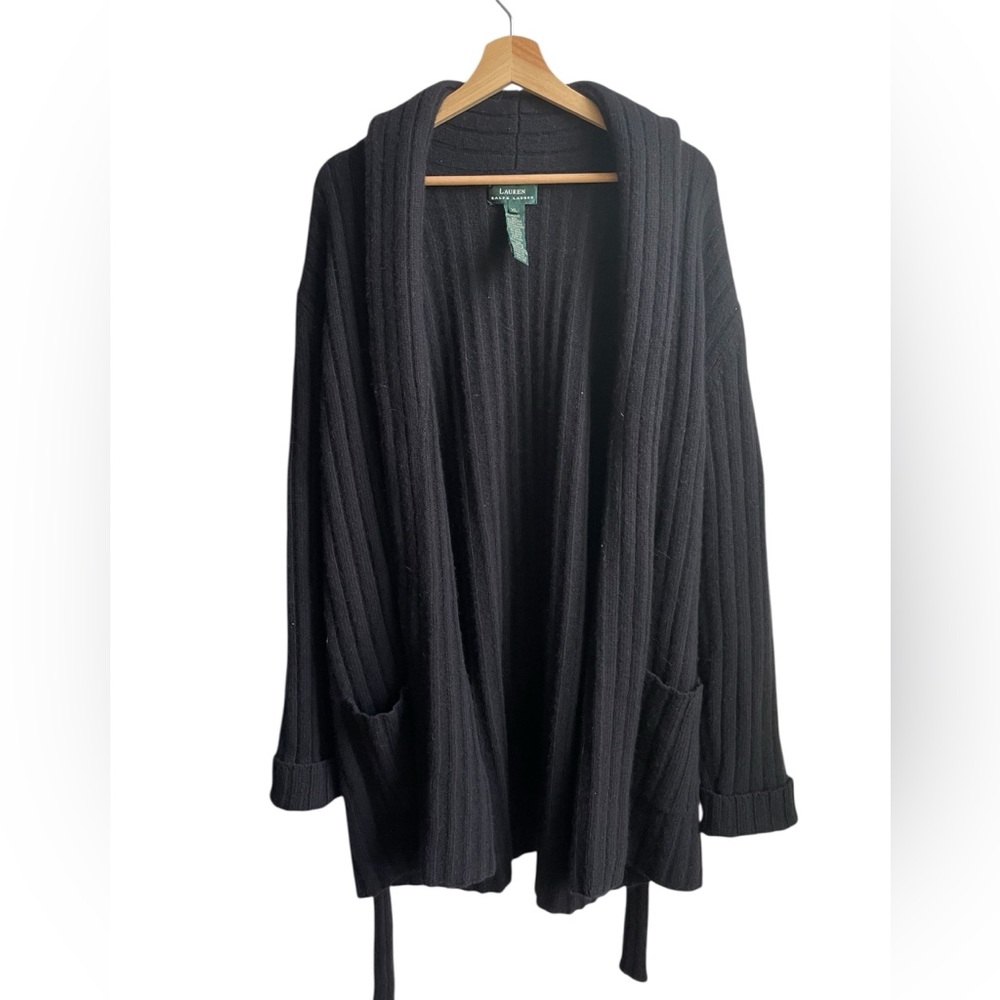 Polo by Ralph Lauren Black Cardigan Sweater